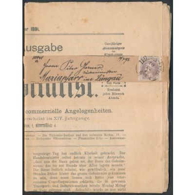 Zeitung mit Schleife