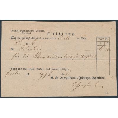 Quittung für Vorauszahlung