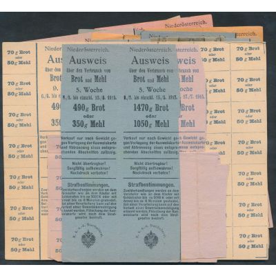 Konvolut Lebensmittelkarten