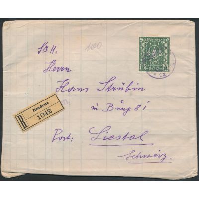 100 Kronen Frankatur
