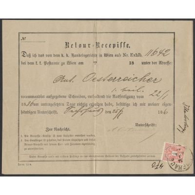 Retour-Recepisse Lokalverkehr