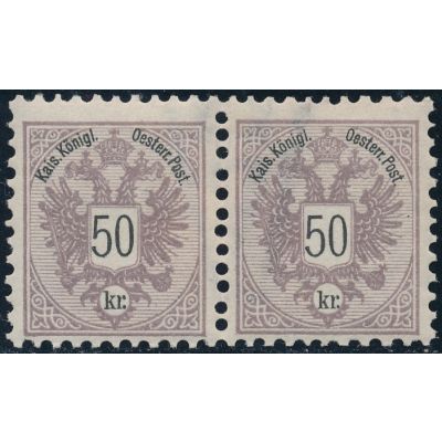 Los 304, 50 Kreuzer braunlila