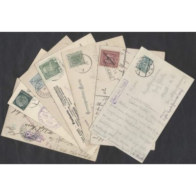 Lot Postablagen, Zusatzstempel