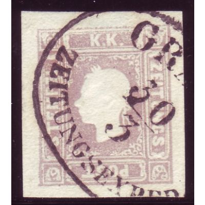 Zeitungsmarke, graulila