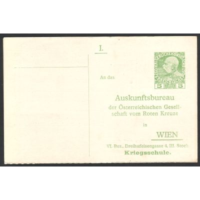 Rot-Kreuz-Anfragekarte 1914