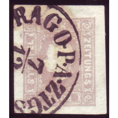 Zeitungsmarke, bräunlichlila