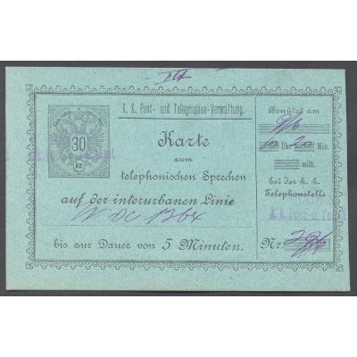 Telefon-Sprechkarte 1888