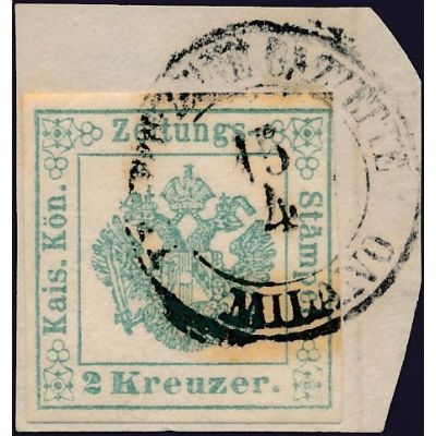 2 Kreuzer blaugrün
