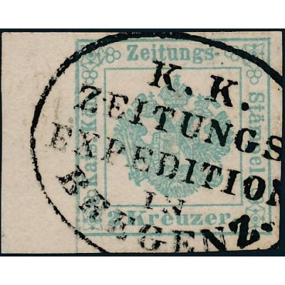 2 Kreuzer blaugrün