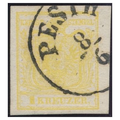 1 Kreuzer zitronengelb