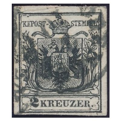 2 Kreuzer tiefschwarz