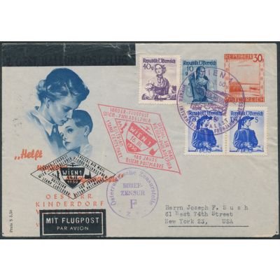 Privater Flugpost-Umschlag 1949