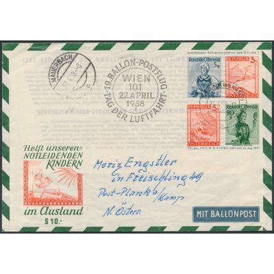 Privater Flugpost-Umschlag 1949