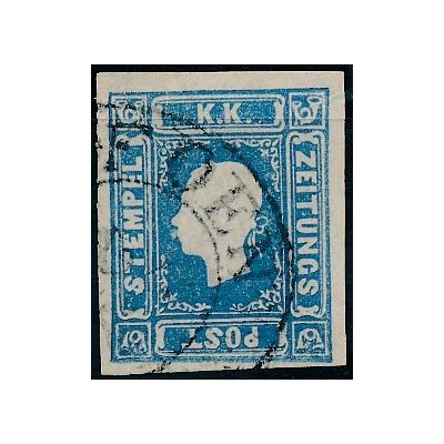 Zeitungsmarke, hellblau