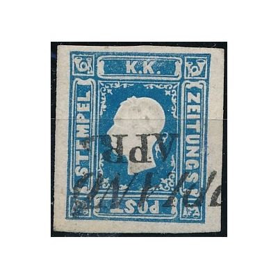 Zeitungsmarke, blau