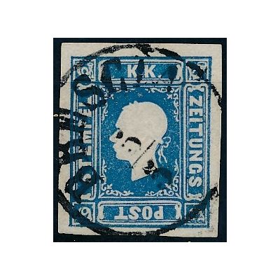 Zeitungsmarke, blau