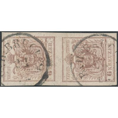 6 Kreuzer rotbraun