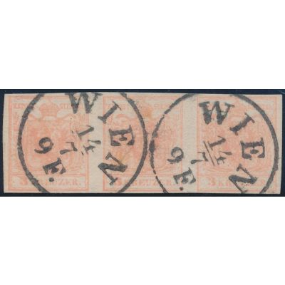 3 Kreuzer stumpfrosa