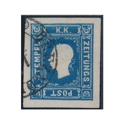 Zeitungsmarke, tiefdunkelblau