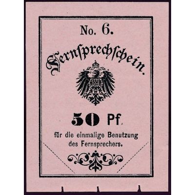 50 Pf Fernsprechschein