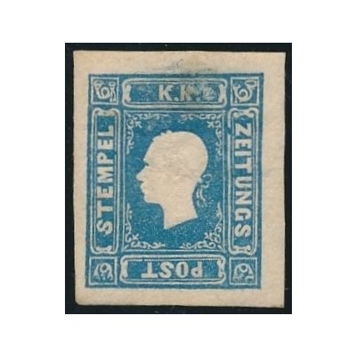 Zeitungsmarke, blau