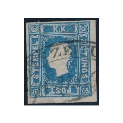 Zeitungsmarke, blau