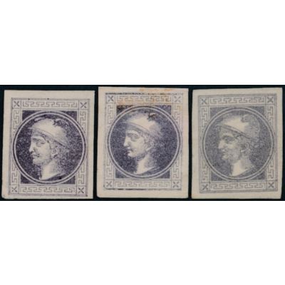 3 Zeitungsmarken 1867