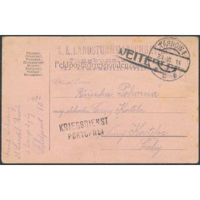 Kriegsdienst portofrei