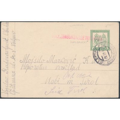 4 GS Doppelwappen, versch. Kartonarten