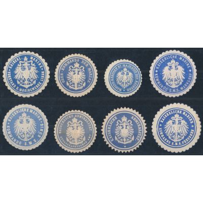 8 Siegelmarken Marine