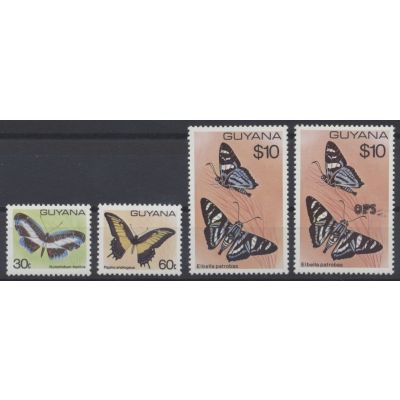 Guyana, Mi 573-5 + Dienst 18