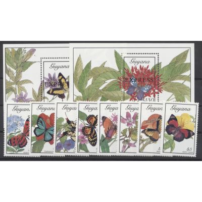 Guyana, Mi 3039-46, Bl. 53-54