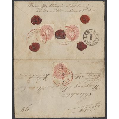 rote Reko-Stempel Pest