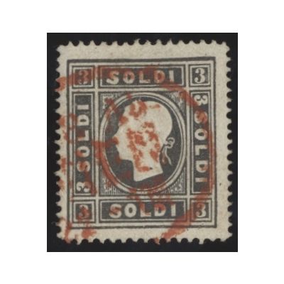 3 Soldi LZ 15:16 Rotstempel Wien