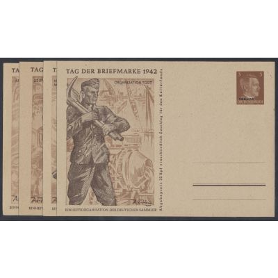 Ukraine, Mi P 4/1-4
