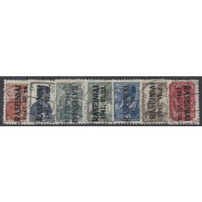 Raseiniai, Mi 1-7 III mit 3+7 K
