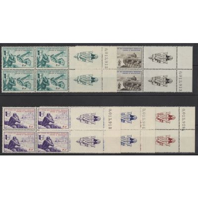 Frankreich, Mi VI-X (4) Zf