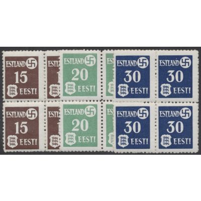 Estland, Mi 1-3 x (4)