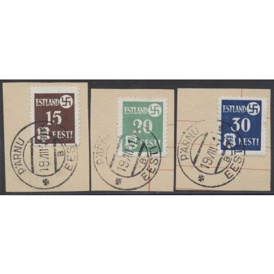 Estland, Mi 1-3 x