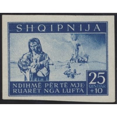 Albanien, Mi 18 U + Abklatsch