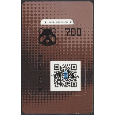 Crypto Stamp 2.0, Panda gelb/yellow