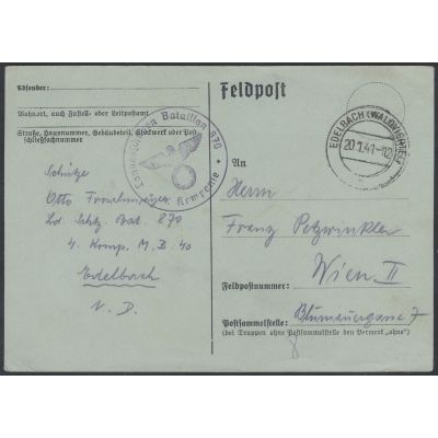 Feldpostkarte Edelbach