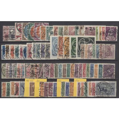 Sammlung Dt. Reich Inflation gestempelt