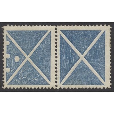 Andreaskreuz blau
