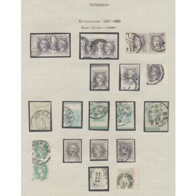 Lot Zeitungsmarken 1867