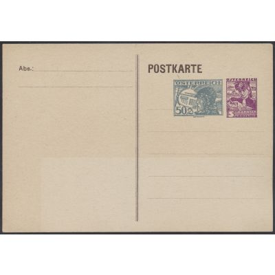 Private Flugpostkarte