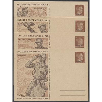 Ukraine, Mi P 4/1-4