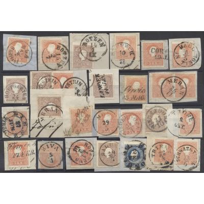 25 Briefstücke Tirol 1858