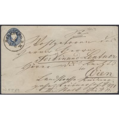Ganzsachen-Umschlag 1861