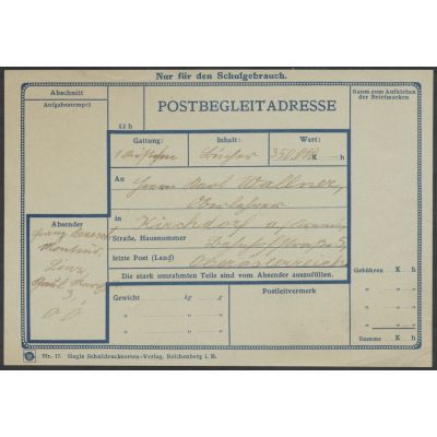 Postbegleitadresse